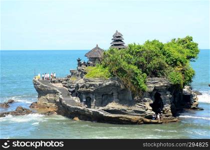 Tanah Lot water temple in Bali island, Indonesia