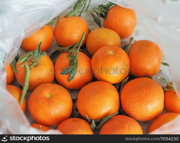 tangerine fruit food. orange tangerine mandarin (Citrus tangerina) fruit vegetarian food