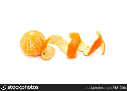 tangerine isolated on a white background