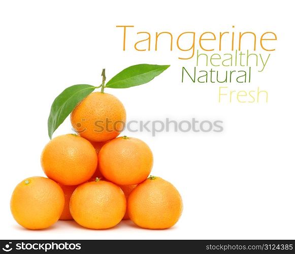 Tangerine isolated on a white background