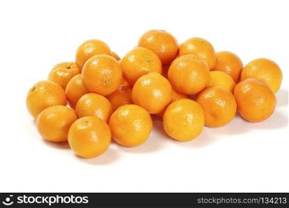 tangerine isolated on white background