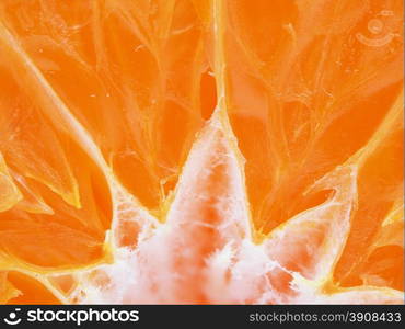 tangerine on white background