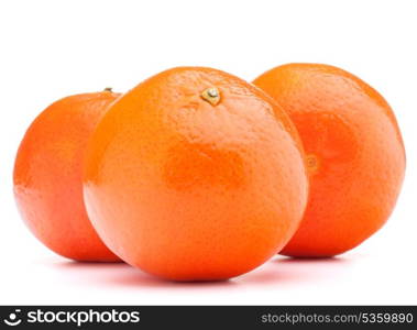 tangerine or mandarin fruit isolated on white background cutout