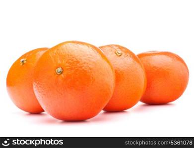 tangerine or mandarin fruit isolated on white background cutout