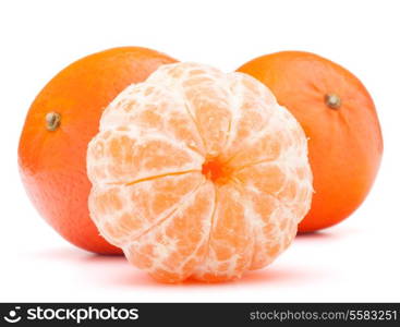 tangerine or mandarin fruit isolated on white background cutout