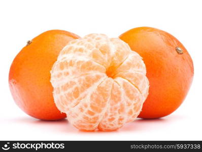 tangerine or mandarin fruit isolated on white background cutout