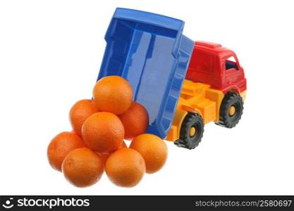 Tangerines in the truck