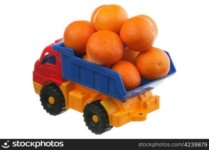 Tangerines in the truck