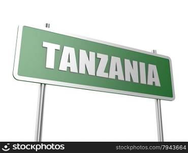 Tanzania image with hi-res rendered artwork that could be used for any graphic design.. Tanzania