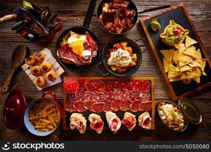 Tapas from Spain varied mix of Mediterranean food recipes