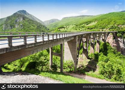Tara Bridge is a concrete arch bridge over the Tara River in Montenegro