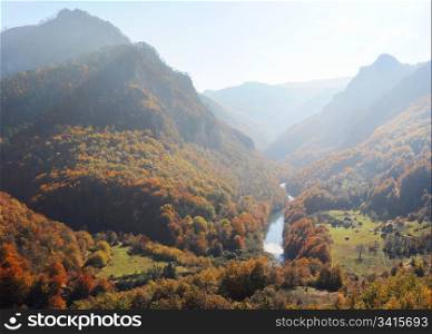 Tara River Gorge.Tara River Gorge - is the longest canyon in Montenegro and Europe