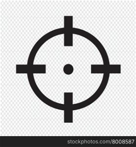 Target icon sign Illustration