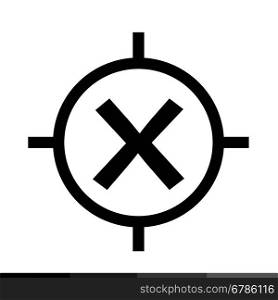 Target icon sign illustration design