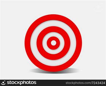 Target isolated on white adde in 3d software