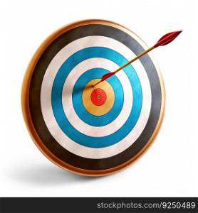 Target with arrow. Illustration Generative AI
