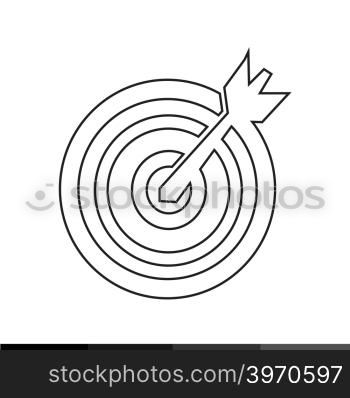 target with dart icon illustration design