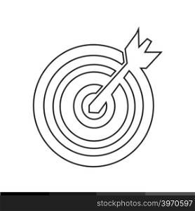 target with dart icon illustration design