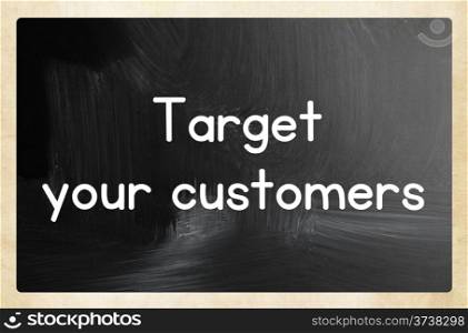 target your customers concept