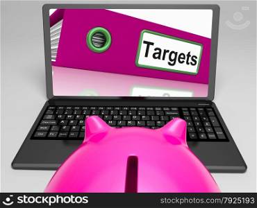 Targets Laptop Meaning Aims Objectives And Goal setting