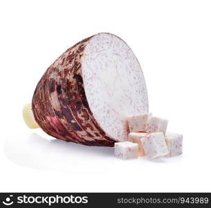 taro isolated on white background