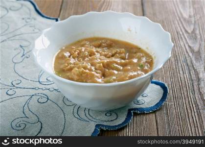 Tart Rhubarb Soup .Icelandic dish