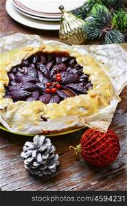 tart with plums