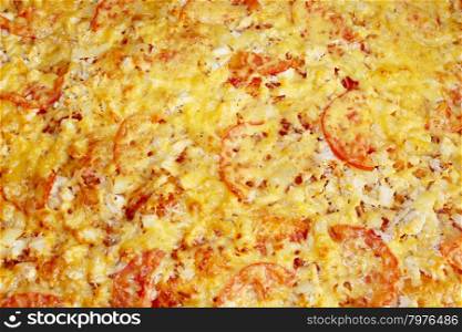 tasty appetizing pizza. background with tasty pizza with an appetizing stuffing