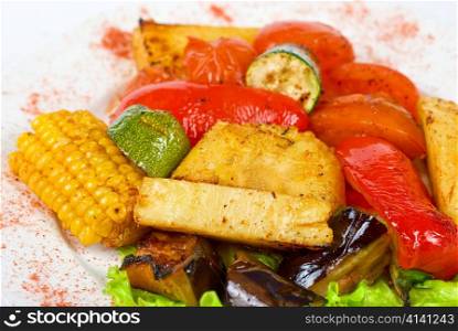 tasty assorted grilled vegetables gourmet food