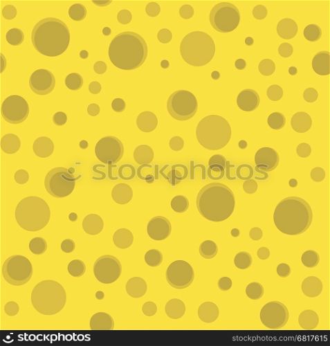 Tasty Cheese Seamless Pattern. Yellow Food Backround. Made from Cows Milk. Natural Product.. Tasty Cheese Seamless Pattern