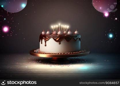 Tasty Children’s birthday cake. Illustration Ge≠rative AI. Tasty Children’s birthday cake. Illustration AI Ge≠rative