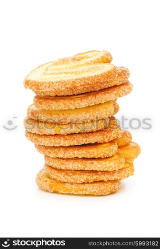 Tasty cookies isolated on the white