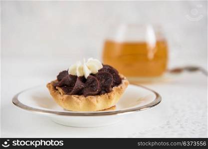 Tasty different cakes. Tasty different cakes set with on a white background