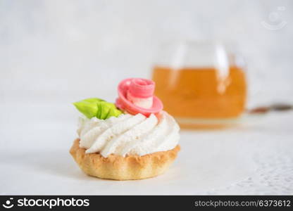 Tasty different cakes. Tasty different cakes set with on a white background