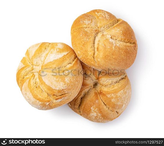 Tasty fresh buns isolated on white background. Tasty fresh buns