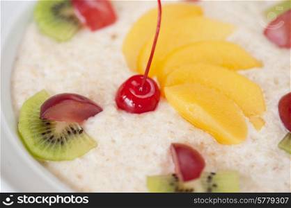 Tasty oatmeal with berries and fruits. Tasty oatmeal