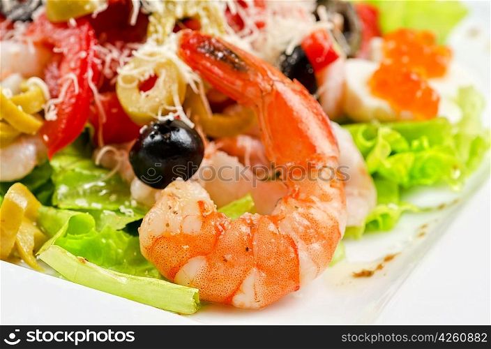 tasty seafood salad