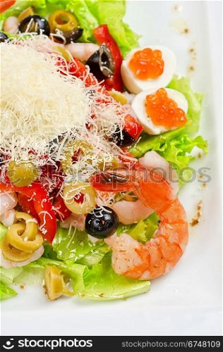 tasty seafood salad