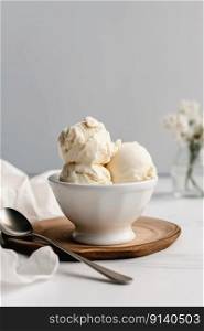 Tasty Sweet Ice Cream. Illustration Generative AI 