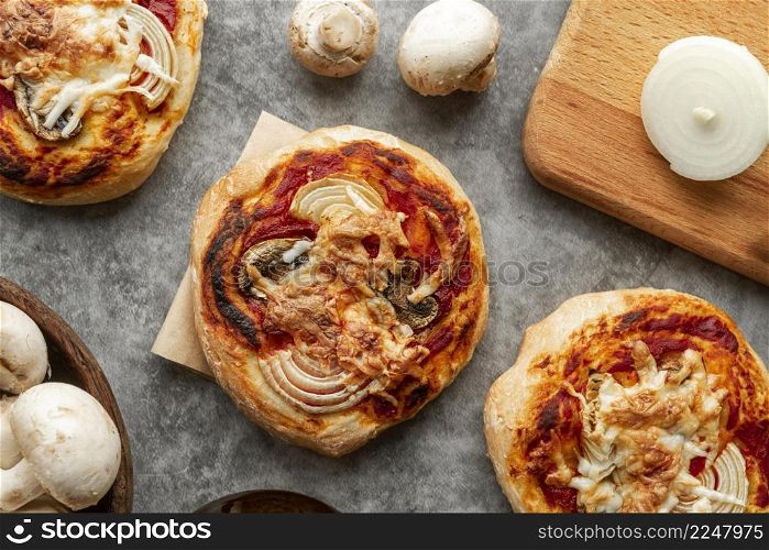 tasty traditional pizza arrangement