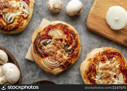 tasty traditional pizza arrangement