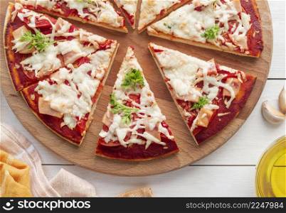 tasty traditional pizza composition 5. tasty traditional pizza composition 4