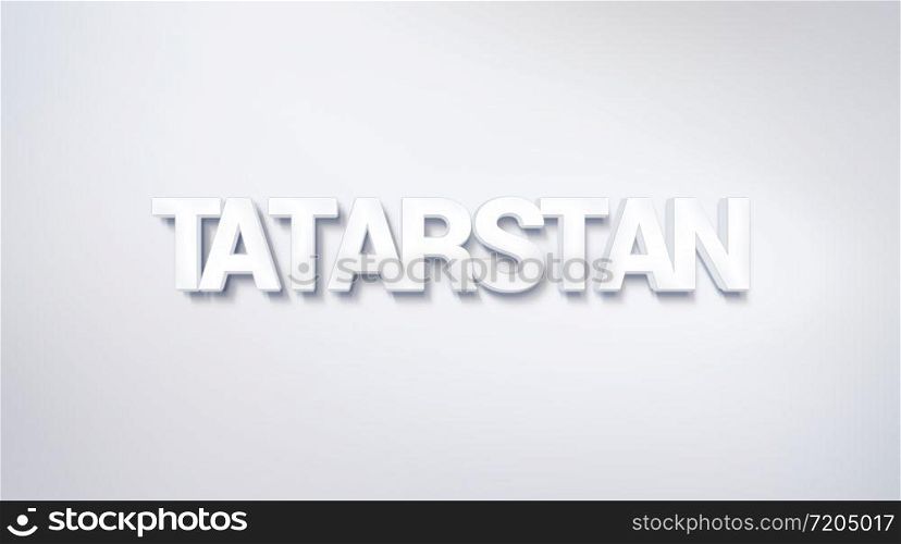 Tatarstan, text design. calligraphy. Typography poster. Usable as Wallpaper background