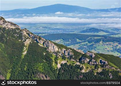 Tatra Mountain, Poland, view to Valley Gasienicowa and Zakopane
