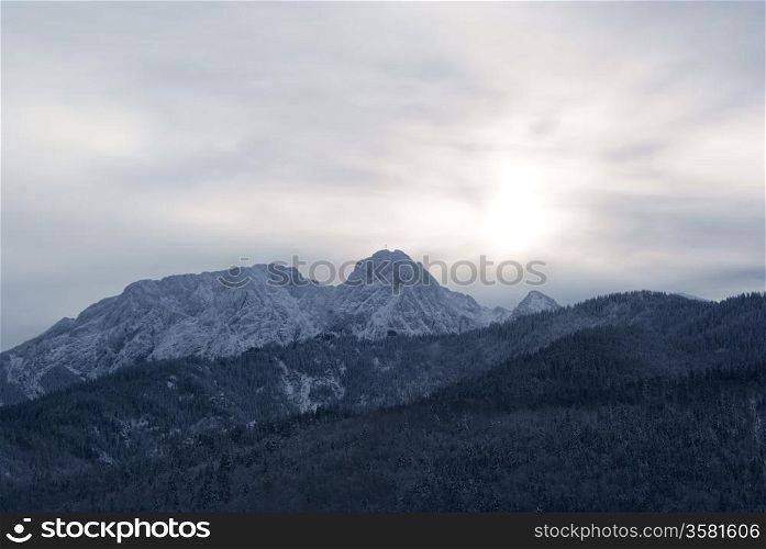 Tatra Mountains in the evening