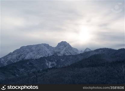 Tatra Mountains in the evening