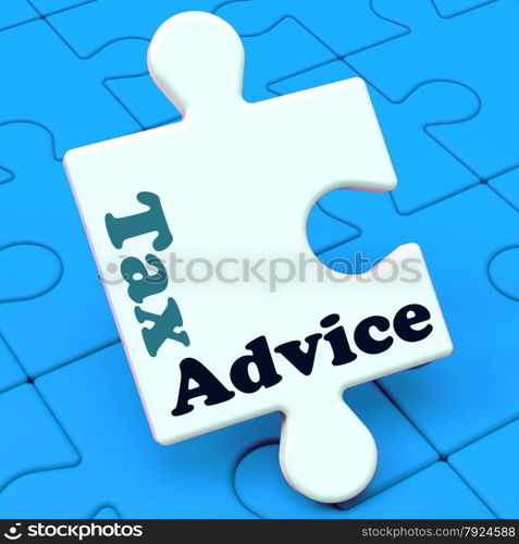 . Tax Advice Puzzle Showing Taxation Irs Help