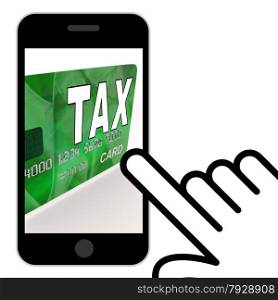 Tax On Credit Debit Card Displaying Taxes Return IRS