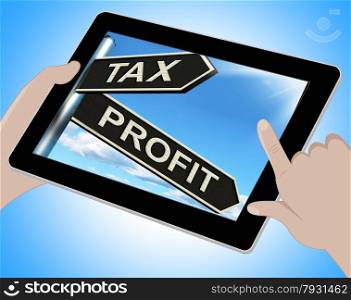 Tax Profit Tablet Meaning Taxation Of Earnings