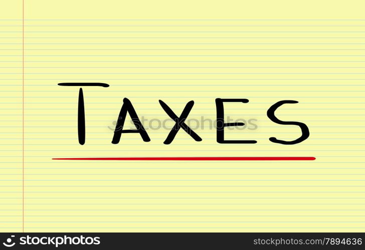 Taxes Concept